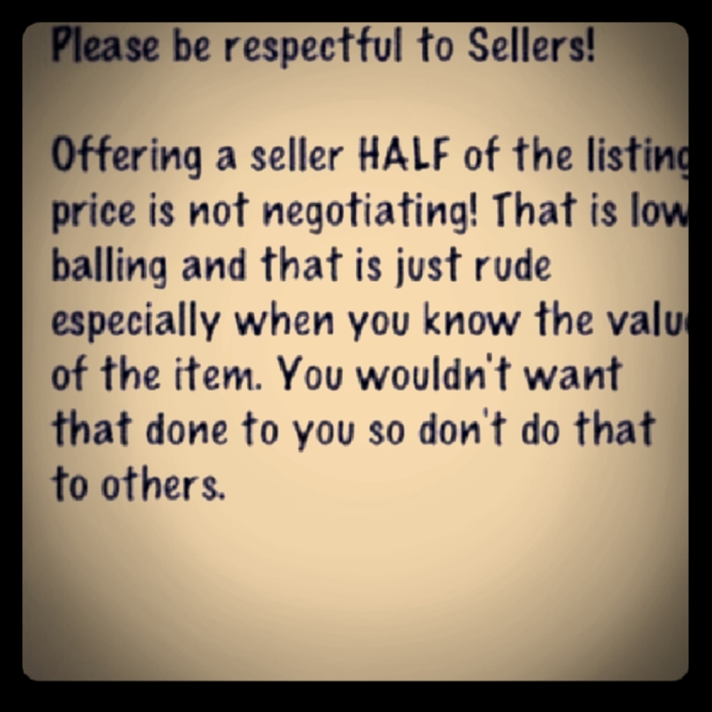 Make an offer. Please don't lowball.